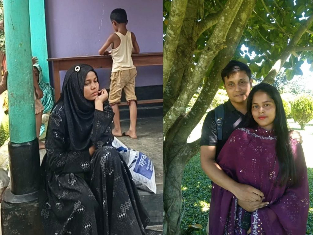 বোদায় সংসার নিয়ে টানাপড়েন: স্বামীর অস্বীকৃতিতে অনশনে স্ত্রী